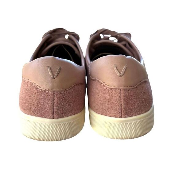 Vionic Brinley Pink Sneaker Suede Lace Up Size 9 Heel Cushion Water Resistant - Picture 6 of 8